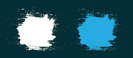 Hand painted splatter grunge brush background vector