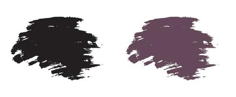 Grungy brush paint background template banner vector