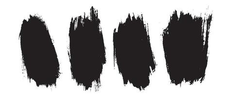 Vector paint black color brush stroke illustration