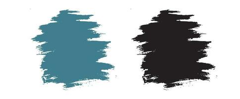 Grungy brush paint background template banner vector