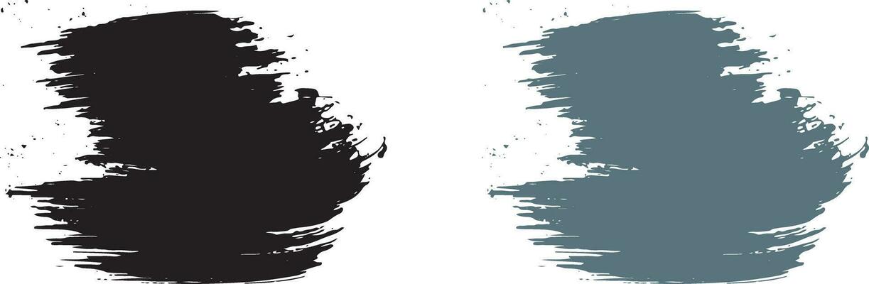 Painted grunge brush lines and shape