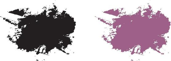 Brushstroke ink paint design vector