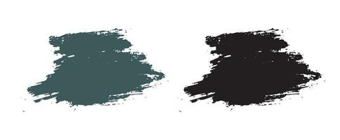 Hand painted grunge texture brush stroke vector