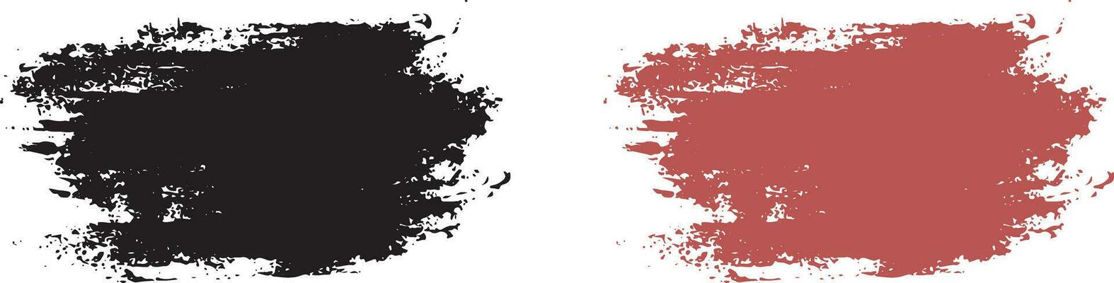 Grungy brush stroke set