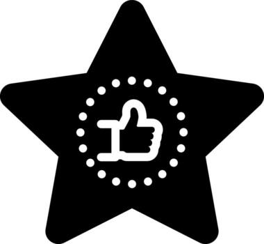 solid icon for recommends vector