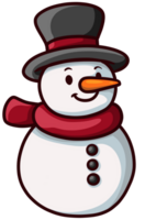 cute christmas element in cartoon style png