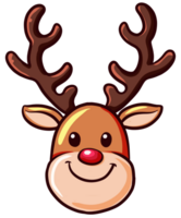 cute christmas element in cartoon style png