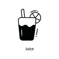 Juice doodle Icon Design illustration. Travel Symbol on White background EPS 10 File vector