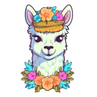 Beautiful Llama Clipart - Ai Generative png