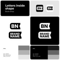 Book shop white and black logo with brand name. Simple icon. Creative design element and visual identity. Template with font. Suitable for book, literature, store, shopping, library. vector