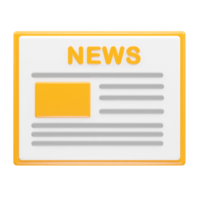 News live icon rendering 3d illustration element png