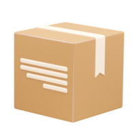 Lieferung Box Symbol 3d Rendern Element png