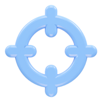 Ziel Symbol Illustration 3d Rendern Element png