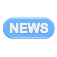 nieuws leven icoon renderen 3d illustratie element png