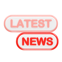 News live icon rendering 3d illustration element png