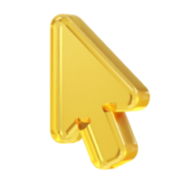 Cursor icon illustration 3d render element png