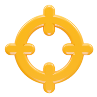 Ziel Symbol Illustration 3d Rendern Element png