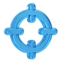 Ziel Symbol Illustration 3d Rendern Element png