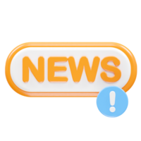 News live icon rendering 3d illustration element png