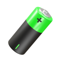 Battery icon 3d rendering illustration png