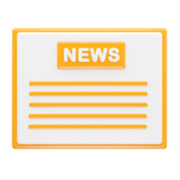 News live icon rendering 3d illustration element png