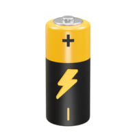 Battery icon 3d rendering illustration png