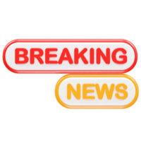 News live icon rendering 3d illustration element png