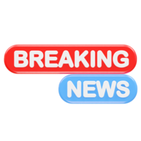 News live icon rendering 3d illustration element png