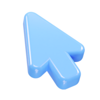 cursor ícone ilustração 3d render elemento png