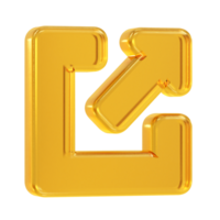 Exit icon logout 3d illustration rendering transparent png