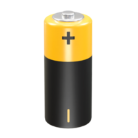 Battery icon 3d rendering illustration png