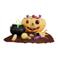 Halloween 3d illustrazioni, lanterna, zombie, streghe cappello, zucca, calderone, bulbo oculare, mannaro, fantasma, pieno Luna, bara, pipistrello, vampiro, scheletro, mostro, strega, ragnatela, ragno, Halloween 3d alto png. png