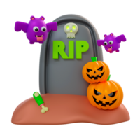 Halloween 3D illustrations, lantern, zombie, witches hat, pumpkin, cauldron, eyeball, werewolf, ghost, full moon, coffin, bat, vampire, skeleton, monster, witch, web, spider, Halloween 3D High png. png