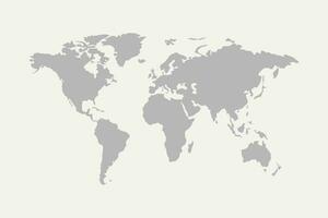 world map grey vector