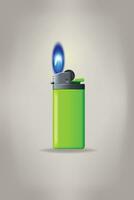 green gas lighter vector