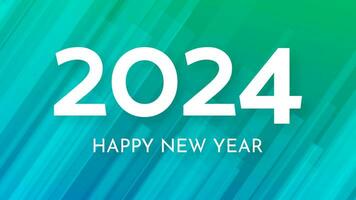 2024 Happy New Year on colorful background vector