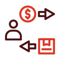 Attraction Vector Thick Line Two Color Icons For Personal And Commercial Use.