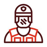 Riot Police Vector Thick Line Two Color Icons For Personal And Commercial Use.