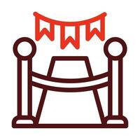 Ceremony Vector Thick Line Two Color Icons For Personal And Commercial Use.
