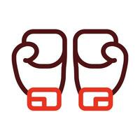 Boxing Vector Thick Line Two Color Icons For Personal And Commercial Use.