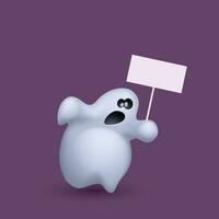 ghost with board vector