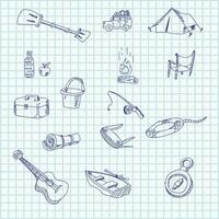 hand draw icons vector