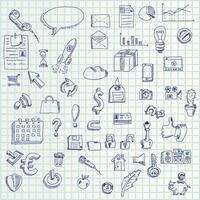 hand draw icons vector