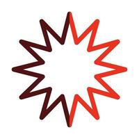 Explosion Vector Thick Line Two Color Icons For Personal And Commercial Use.