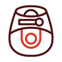 Assembler Vector Thick Line Two Color Icons For Personal And Commercial Use.
