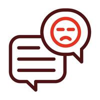 Complaint Vector Thick Line Two Color Icons For Personal And Commercial Use.