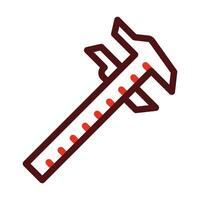 Caliper Vector Thick Line Two Color Icons For Personal And Commercial Use.