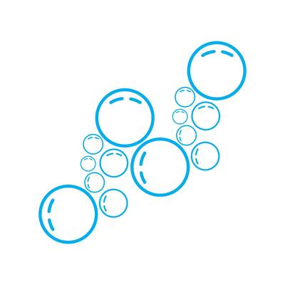 Water bubble icon design template isolated vector image
