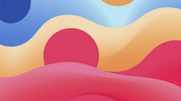 Color gradient background design. Abstract geometric background with liquid shapes. Cool background design for posters. photo