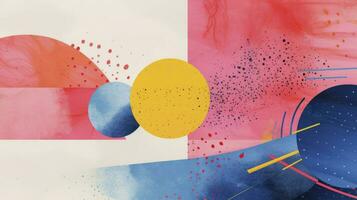 Color gradient background design. Abstract geometric background with liquid shapes. Cool background design for posters. photo
